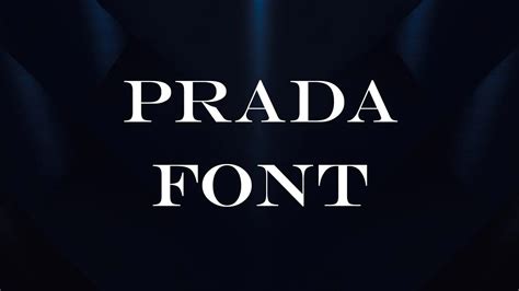 prada font